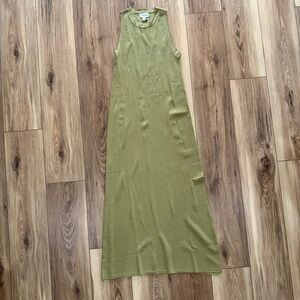 The Drop Gabriela High Neck Maxi Sweater Dress – Olive Oil Size S - NWT